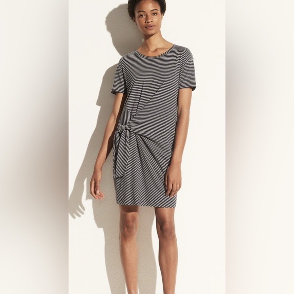 Vince Striped Knot Cotton Sheath Mini Dress size XS - Picture 1 of 9